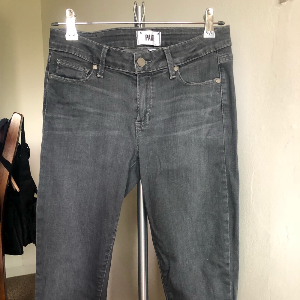 Paige Denim Verdugo Ankle Jeans Grey/ Black 28